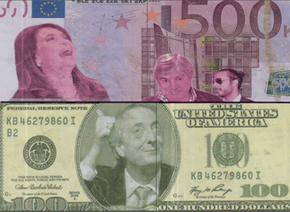 Alusiones al 'cepo': los curiosos billetes temáticos que circularon en la marcha