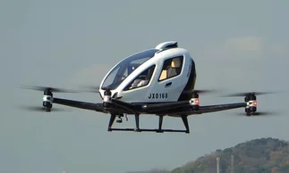 Una empresa china presentó los taxis voladores: cómo son