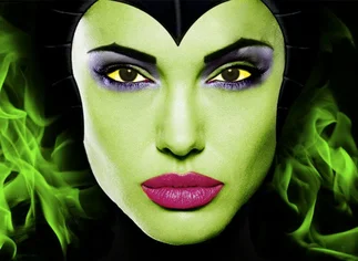 Angelina Jolie se mete en la piel de Maléfica y se transforma en una verdadera bruja