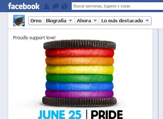 Oreo publicó en Facebook una galletita 'arco iris', rellena de polémica