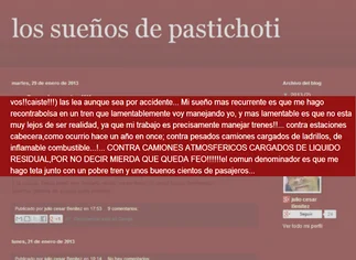 El polémico blog del motorman del Sarmiento: 'Sueño que me hago bolsa con un tren'