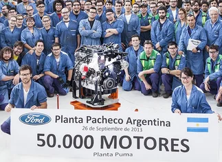 Ford anunció la producción del motor número 50.000 en la planta de Pacheco