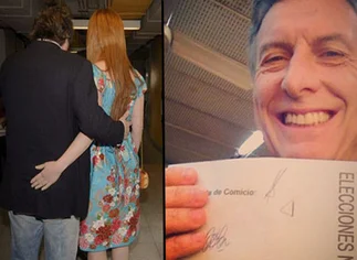 Las 'perlitas' de la jornada electoral: Boudou recibió una mano indiscreta y Macri sorprendió con una autofoto