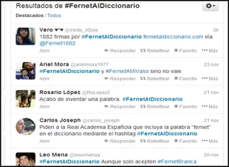 Piden a la Real Academia Española que incluya la palabra 'fernet'