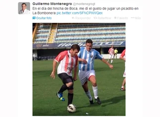 Durante los destrozos, el ministro de Seguridad porteño jugaba un 'picadito' en La Bombonera