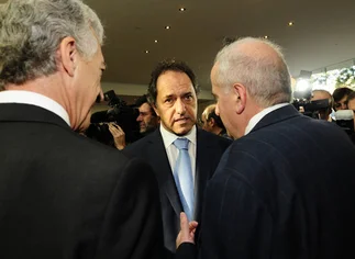 Héctor Magnetto lo hizo: juntó en un encuentro a Daniel Scioli, Sergio Massa y Hermes Binner