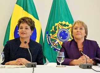 Horas antes del Mundial, Dilma Rousseff recibió a Michelle Bachelet