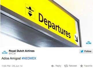 La aerolí­nea holandesa KLM se disculpó por el 'tuit' que enfureció a los mexicanos