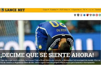 Diario brasileño se burla de la Argentina: 'Decime qué se siente ahora'