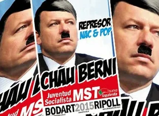 Polémica campaña compara a Berni con Hitler y lo acusa de 'represor Nac & Pop'