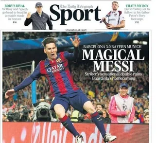 'El Dios del fútbol', 'el magní­fico', 'mágico': los calificativos de la prensa mundial para elogiar a Messi
