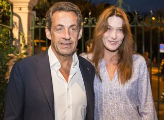 El ex presidente de Francia Nicolás Sarkozy y su esposa, Carla Bruni, en Buenos Aires
