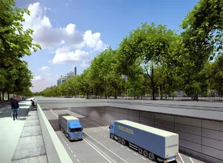 Confirman que el Paseo del Bajo también tendrá peajes para micros y camiones