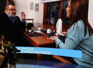 Vidal, con Lanata: 'Si tengo que vivir cuatro años en una base militar, lo haré'