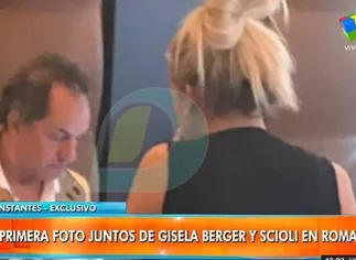 Gisela Berger y Scioli en Roma: ¿cómo sigue la relación?