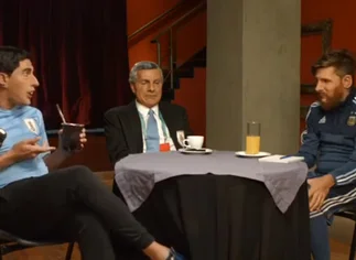 Video: la desopilante imitación de Martí­n Bossi en la previa de Argentina-Perú