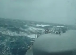 Los fuertes vientos en Comodoro Rivadavia dificultan las tareas de rescate del submarino