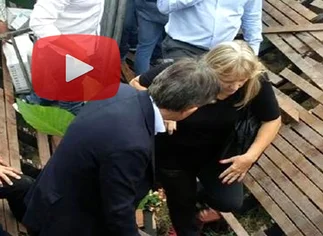 Video: se desplomó el restaurant de Margarita Barrientos durante su inauguración