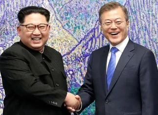 Galerí­a de fotos: las imágenes del histórico encuentro entre los lí­deres de Corea del Norte y del Sur por la paz