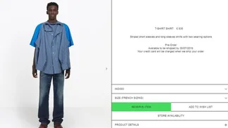 La camisa de Balenciaga de u$s1.200 que desconcierta a muchos en Internet (y provocó multitud de memes)