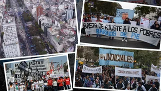 El frente social, al rojo vivo: las manifestaciones coparon centro porteño y Vidal anunció refuerzo de asistencia
