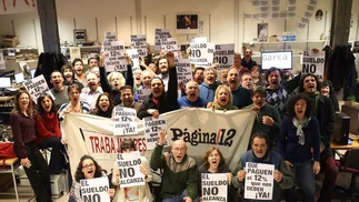 Por primera vez en 32 años no salió el diario Página 12
