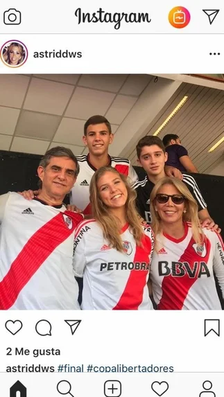 La foto de la hermana del presidente de la Conmebol que enfurece a Boca