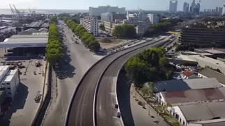 Video: así se ve el Paseo del Bajo a días de su inauguración