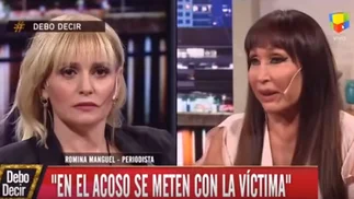 Video: Moria Casán cruzó a Romina Manguel por su denuncia de acoso sexual