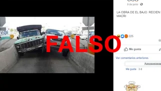 Paseo del Bajo: así se viralizó una falsa información sobre choque de camionetas