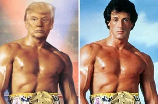 Estallaron las redes: Trump subió a Twitter un montaje que lo muestra como Rocky