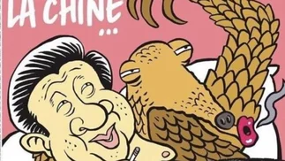 CHARLIE HEBDO y su provocativa tapa: XI JINPING y un pangolín en la intimidad