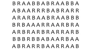 Reto Viral: encontrá la palabra BAR en esta sopa de letras