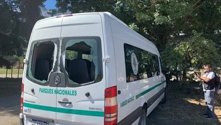 Así quedó la camioneta donde viajaba el PRESIDENTE