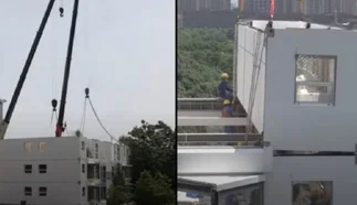 VIDEO: en CHINA construyen un edificio de 11 pisos en 28 horas