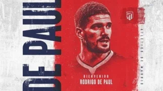 De Paul firmó por cinco temporadas con el Atlético de Madrid