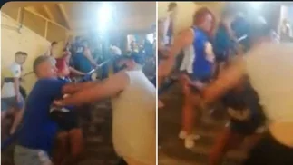 Video: Un barrabrava de Boca atacó a las trompadas a una mujer