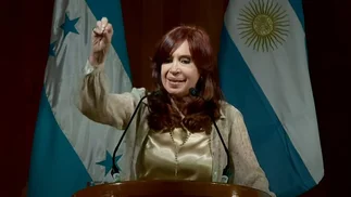 Cristina Kirchner dio un discurso desde Tegucigalpa, Honduras