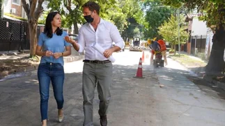 Soledad Martínez recorrió obras hidráulicas en Vicente López
