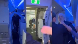 Video: el momento en el que Ginés agredió a una mujer en un avión