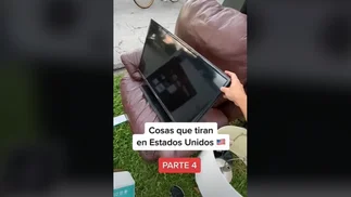 '¡Un televisor!': sorpresa de argentino que busca basura en Miami