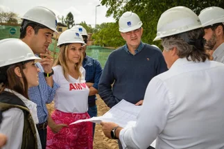 Benavídez: Malena Galmarini recorre obras con autoridades del BID