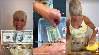 Mostró cómo limpiar dólares y que valgan más: se hizo viral