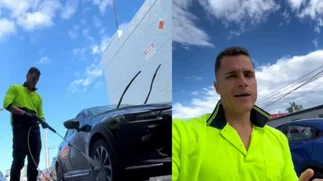 Argentino contó cuánto le pagaron por lavar autos en Australia