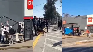 Tensión en Conurbano: saquearon un supermercado y hay alarma