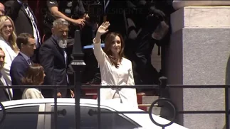 Villarruel, emocionada en la asunción de Milei: qué dijo la vice