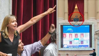 Retiran de los palcos a una persona que insultó a diputados cuando debatían la ley ómnibus