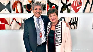 Kristalina Georgieva se reunió con Luis Caputo y ratificó el apoyo del FMI al Gobierno