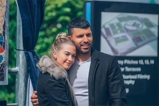 Kun Agüero y Sofía Calzetti confirmaron que serán padres de una nena