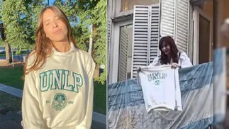 Cuánto cuesta y cómo conseguir el buzo de la UNLP que mostró Cristina Kirchner